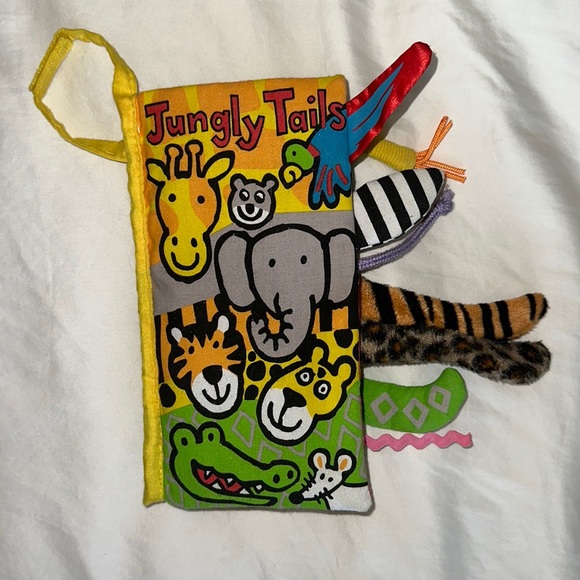Never used, perfect condition, jellycat Jungly Tails Fabric Book - Picture 3 of 8